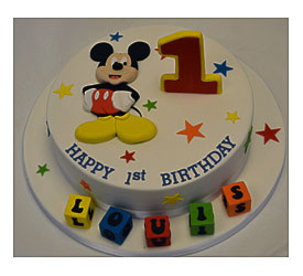 Mickey Mouse First Birthday Cake Toppers Car Tuning