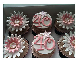 40TH BIRTHDAY CUPCAKES Contemporary Cupcakes Flickr