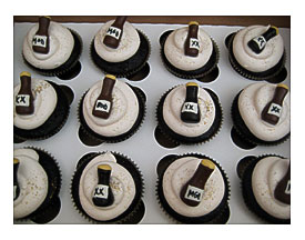 40th Birthday Beer Themed Cupcakes Eggless Cupcakes Topped