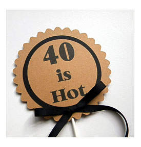 40th Birthday Cake Topper 40 Is Hot By CarasScrapNStampArt