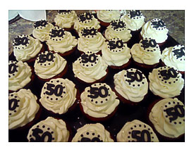 50th Birthday Cupcake Decorating Ideas 50th Birthday