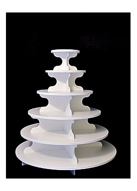 Large Round Cupcake Stand Bundle Round 6 Tier Cupcake Stand