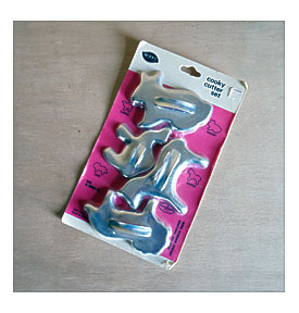 Mirro Aluminum Animal Cookie Cutters 60s NOS By AttysVintage