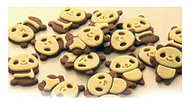 Cute PANDA Design Plastic Cookie Cutter 4pc Mold Food Cutter Set Easy