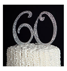 60 Cake Topper 60th Birthday Or Anniversary By EllaCelebration