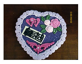 60th Anniversary Cake table Toppers Dyson Polymer Clay Designs Pi