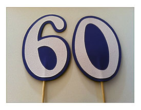 60th Birthday Cake Toppers picks Choose Your Colors By ScrapStarz