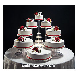 TIER CASCADE WEDDING CAKE STAND STANDS