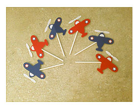 Airplane Cupcake Toppers By JenLagingDesigns On Etsy
