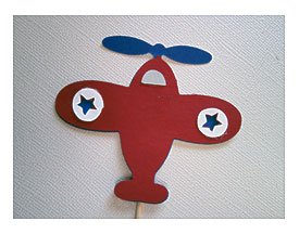 12 Red & Blue Airplane Cupcake Topper Picks By DKDeleKtables