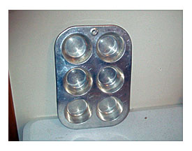 Muffin Pan Standard 6 Cup American Made Comet Aluminum Aluminum