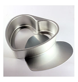 Aluminum Heart Love Muffin Fondant Cake Muffin Pan Baking Mold