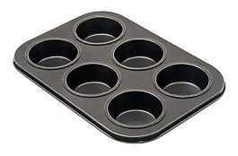 International MPNS 6 6 Cup Non Stick Carbon Steel Muffin Pan