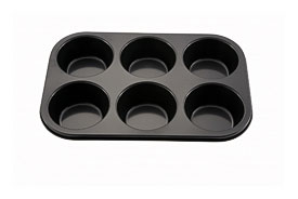 Winco AMF 6NS Non Stick Muffin Pan 6 Cup