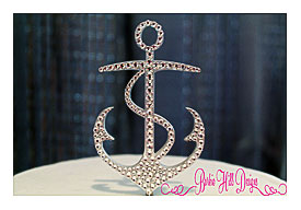 Crystal Anchor Cake Topper By BarbieHillDesigns On Etsy