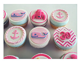 12 Edible Cupcake Toppers Nautical Theme Whales By TheSugarBot