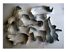 ZOO Cookie Cutter Set Of Zebra Giraffe Lion By KitchenCrafts