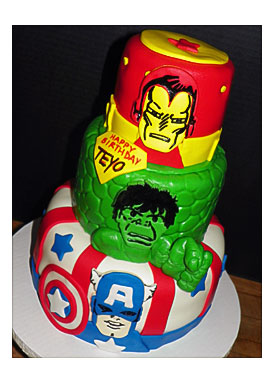 Plumeria Cake Studio Avengers Birthday Cake