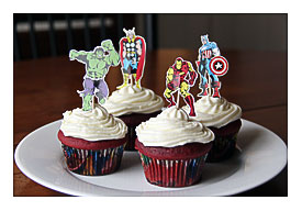 Here Is How The Avengers Cupcakes Turned Out Along With A Few Pictures