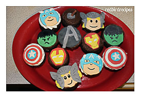 Avengers Cupcakes Redbird Recipes