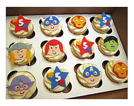 Avengers Birthday Cupcakes