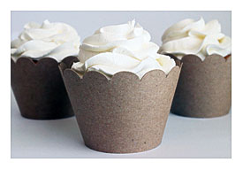 Kraft Paper Cupcake Wrappers Cupcake Birthday By WhenitRainsPaper
