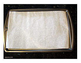 Pics Photos Line A Baking Sheet With Parchment Paper Set Aside