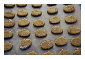 Place Cookies On Cookie Sheet Lined With Parchment Paper