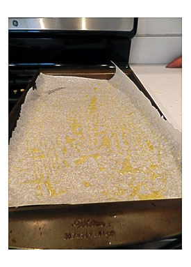 Line Your Baking Sheet With Parchment Paper, Then Grease The Paper