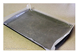 Step 1 Line A Cookie Sheet With Wax Paper. Run Your Finger Along The