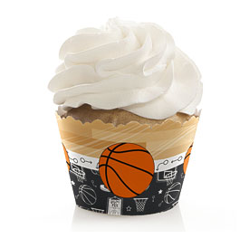 Basketball Cupcake Wrappers Baby Shower Or By BigDotOfHappiness