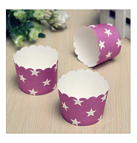 Multicolor Star Paper Cupcake Liners Muffin Cups Cases Diy Cupcake