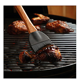 Basting Brush With Silicone Head Charcoal Companion 15 Inch Basting