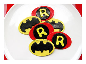 Edible Cupcake Toppers BATMAN And ROBIN Iconic By PirateDessert