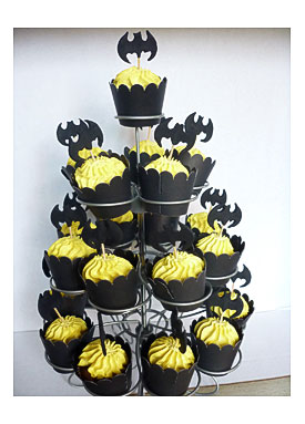 Seu Aniversário De 4 Aninhos Com Cupcakes Do Batman, Parabéns