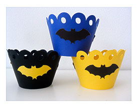 BATMAN Inspired Cupcake Wrapper Superhero By Creationsbychoco