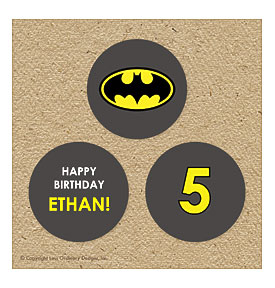 Batman Cupcake Toppers Batman Cupcake Toppers Or