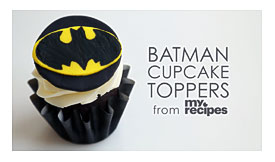 How To Make An Easy Batman Cupcake Topper MyRecipes YouTube