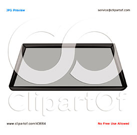 Cookie Sheets Clipart Illustration Of A Clean Baking Or Cookie Sheet