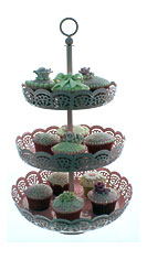 Baby Pink 3 Tier Cupcake Stand, Cakelace