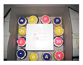 Cupcake birthday box