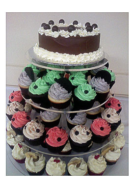 21st birthday cupcake tower