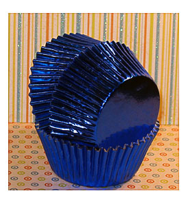 Blue Foil Cupcake Liners Qty 50 Blue Foil By Sweettreatssupplies