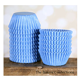Mini Light Blue Cupcake Liners Baby Blue By Thebakersconfections