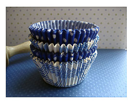 Mini Cupcake Liners Blue Baking Cups 70 Blue Skies By LemonZestCo
