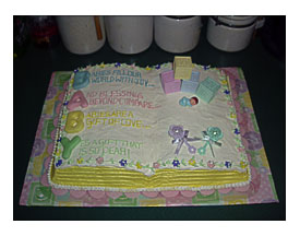 Baby Shower Cake Open Book Cake Baby Shower Open Book Cake