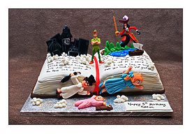 Peter Pan book cake