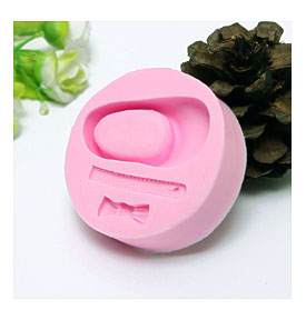3D Cute Baby Shoes & Bow Silicone Fondant Cake Chocolate Mold Mould
