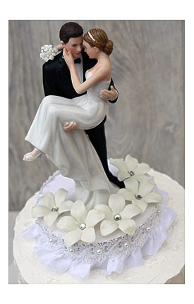 Romantic Wedding Cake Topper Romantic Floral Wedding Cake