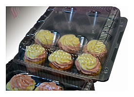 Dozen Clear Cupcake Box, 100 Ct